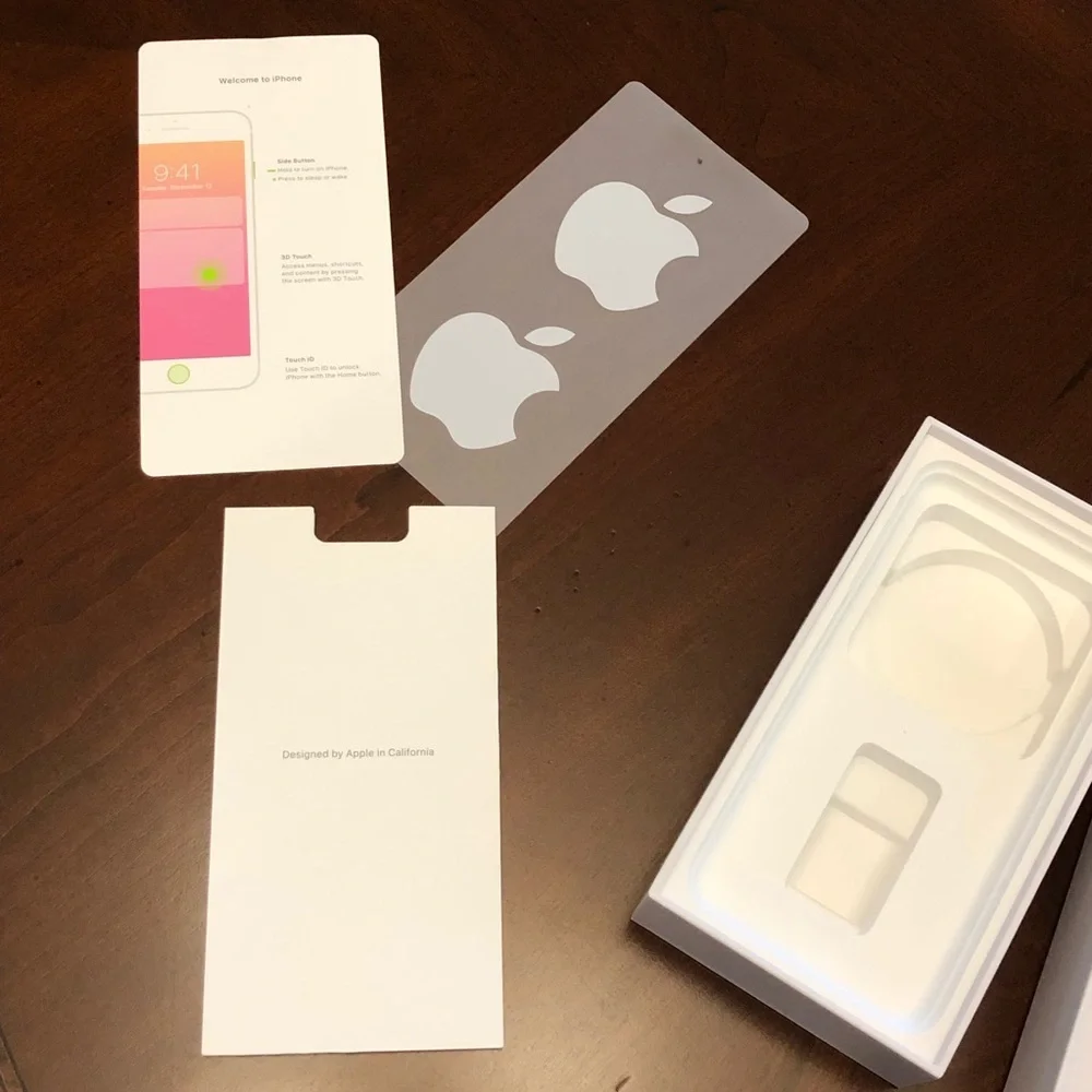 Original Empty Apple iPhone 8 256GB White / Gray Box (No contain the cell phone)